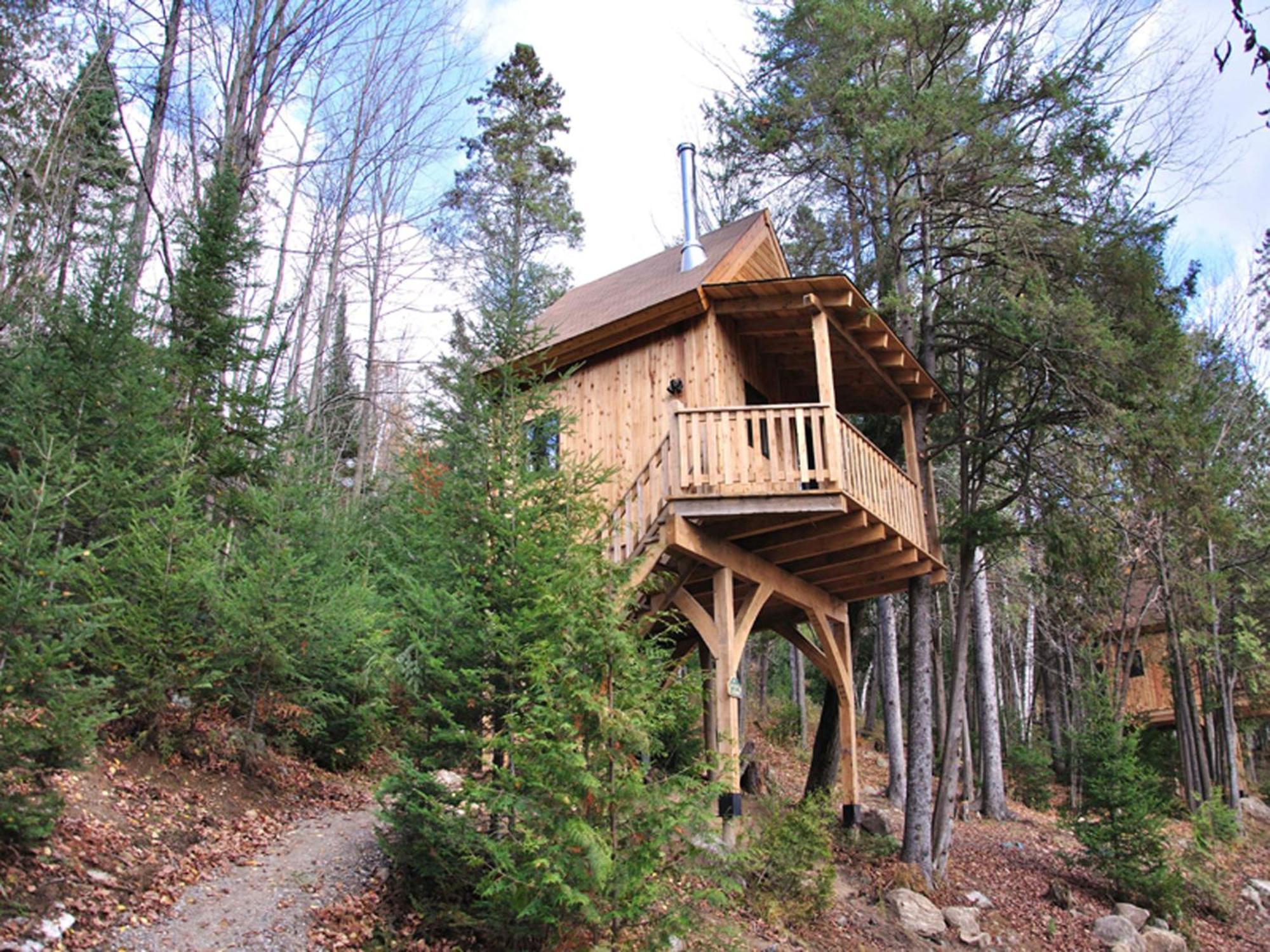 Les Cabanes Du Trappeur Wentworth-Nord Екстериор снимка