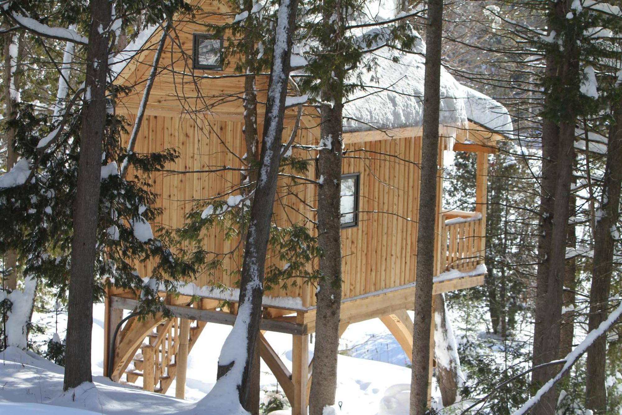 Les Cabanes Du Trappeur Wentworth-Nord Екстериор снимка