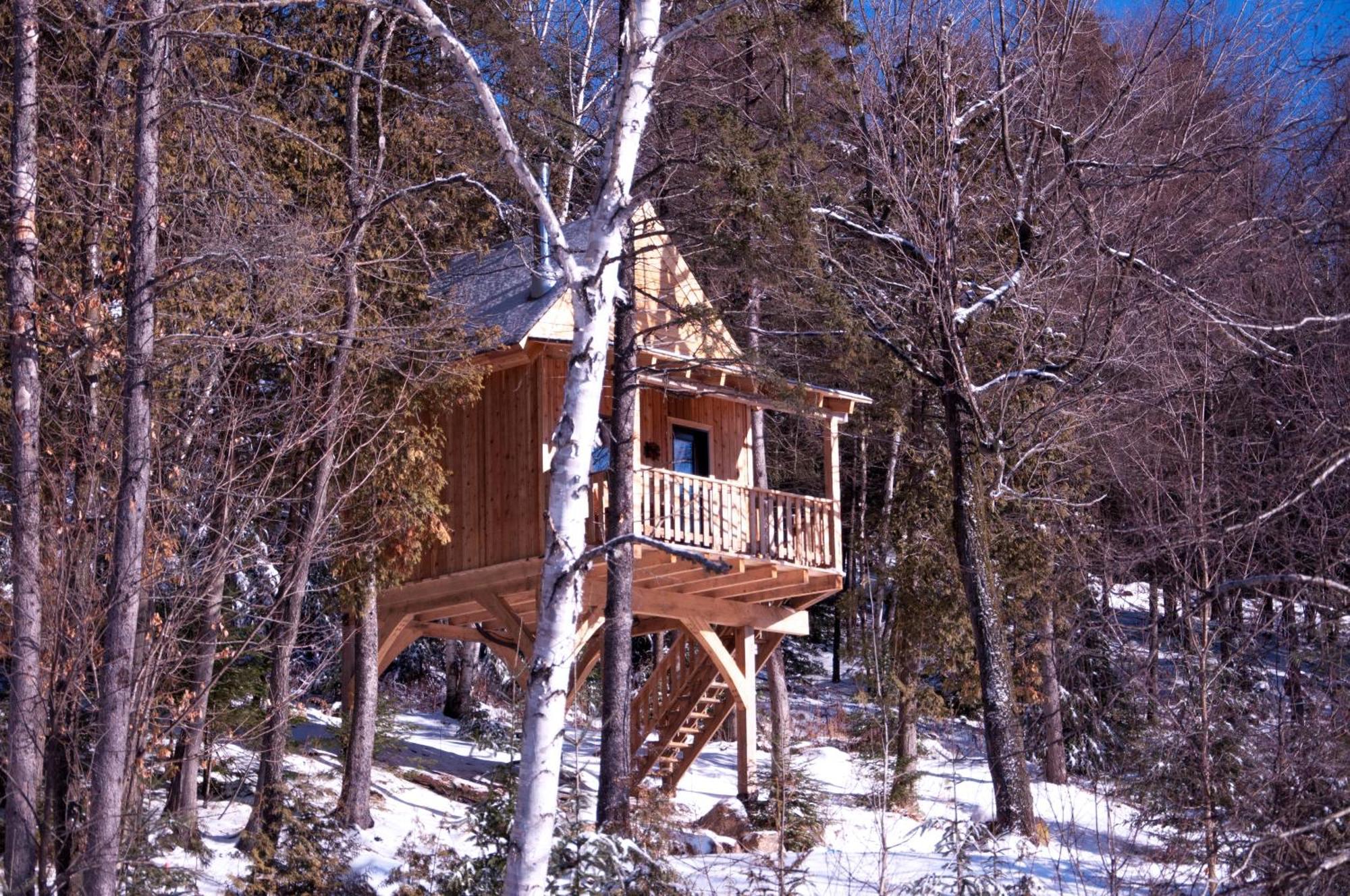 Les Cabanes Du Trappeur Wentworth-Nord Екстериор снимка
