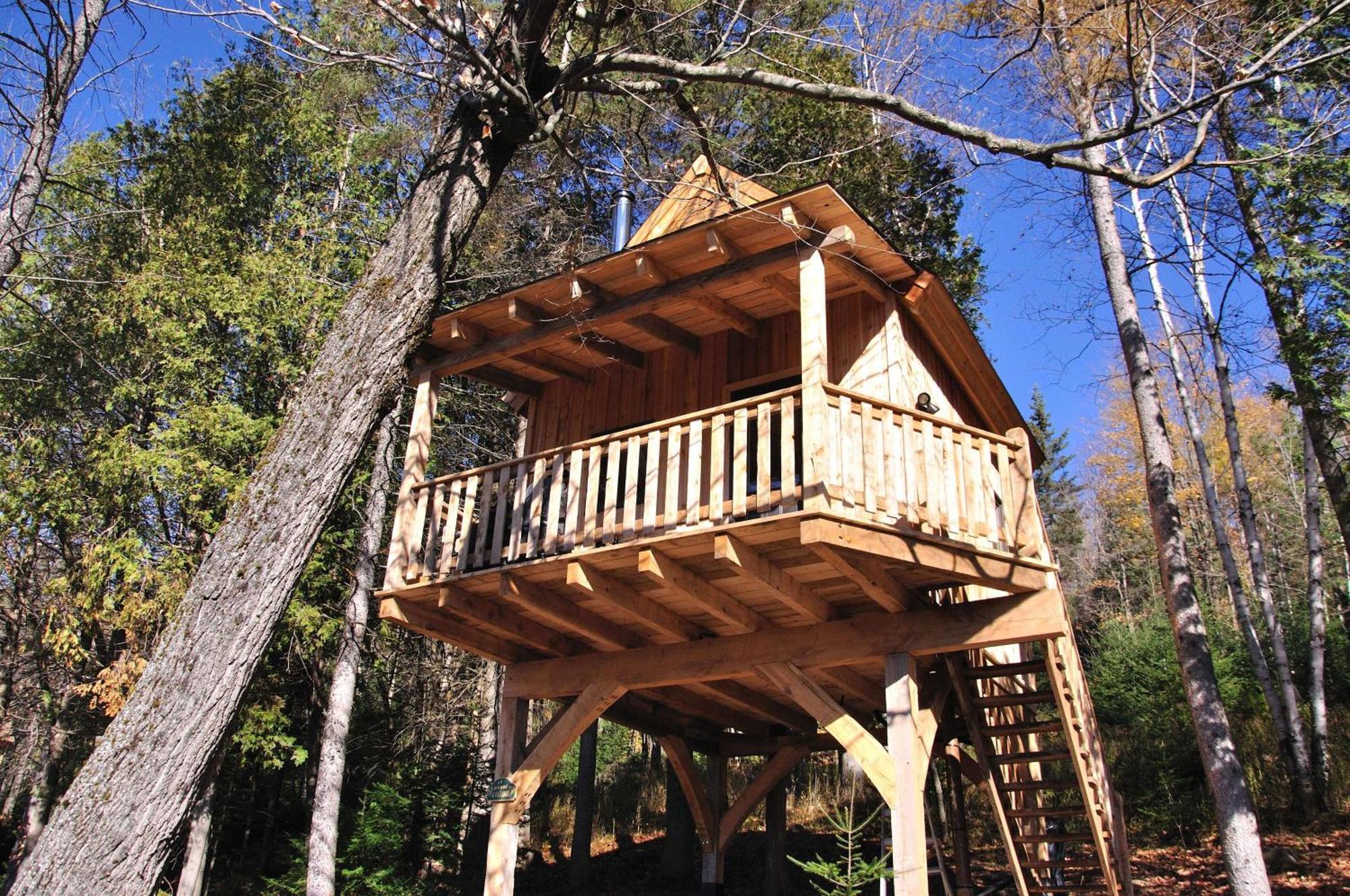 Les Cabanes Du Trappeur Wentworth-Nord Екстериор снимка